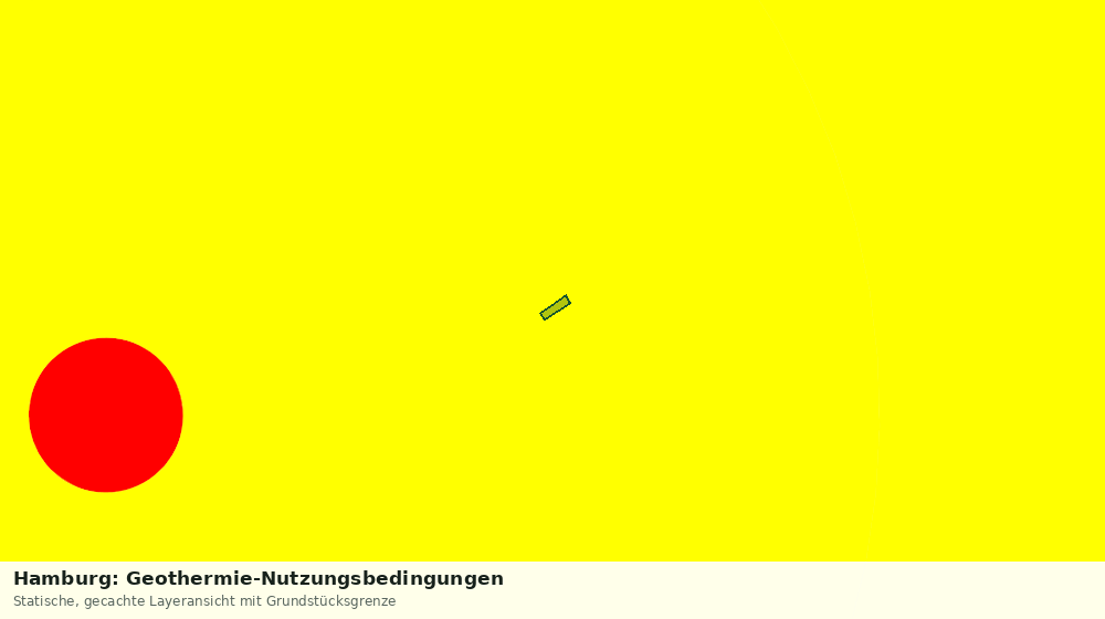 Statische Kartenansicht: Hamburg: Geothermie-Nutzungsbedingungen