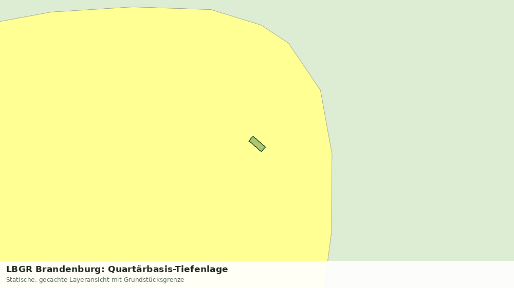 Statische Kartenansicht: LBGR Brandenburg: Quartärbasis-Tiefenlage
