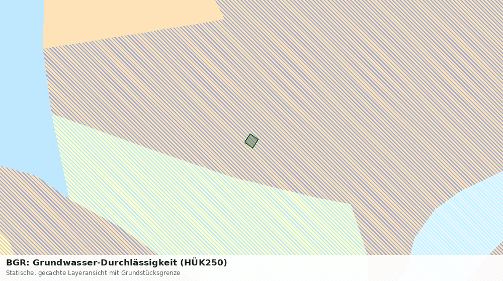 Statische Kartenansicht: BGR: Grundwasser-Durchlässigkeit (HÜK250)