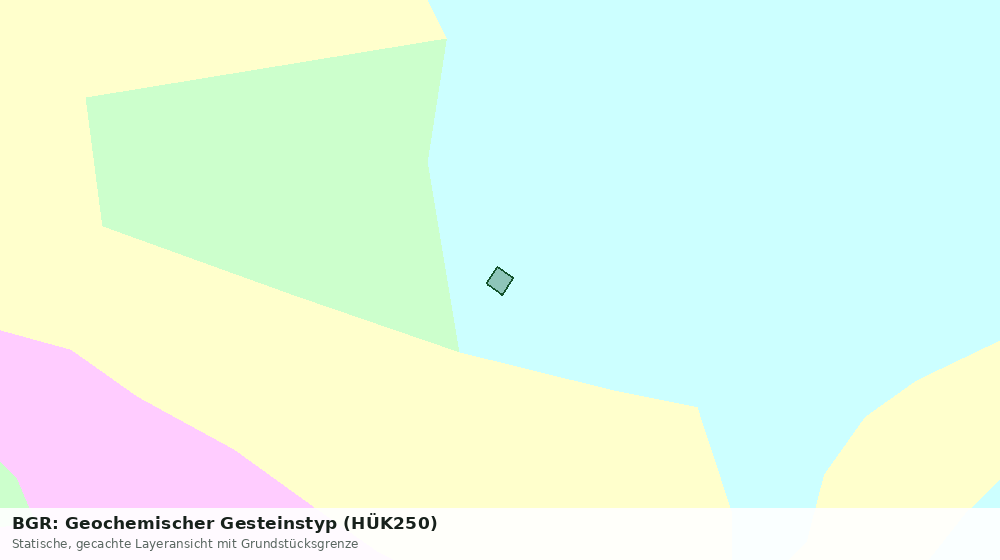 Statische Kartenansicht: BGR: Geochemischer Gesteinstyp (HÜK250)