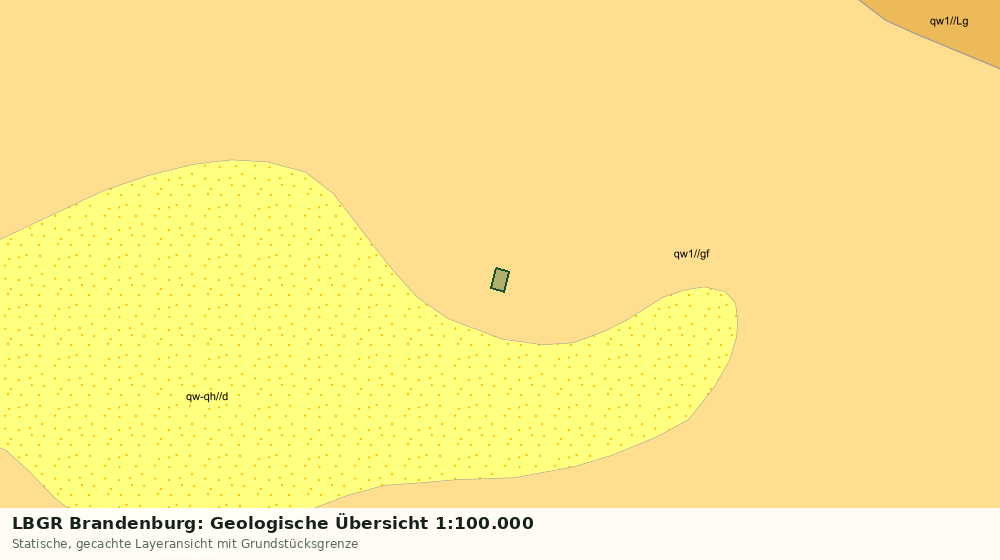 Statische Kartenansicht: LBGR Brandenburg: Geologische Übersicht 1:100.000