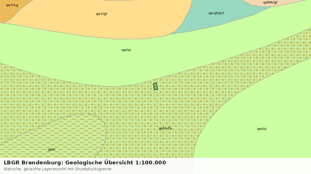 Statische Kartenansicht: LBGR Brandenburg: Geologische Übersicht 1:100.000