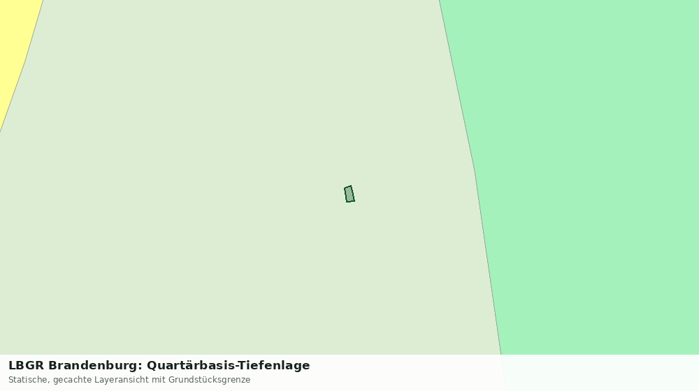 Statische Kartenansicht: LBGR Brandenburg: Quartärbasis-Tiefenlage