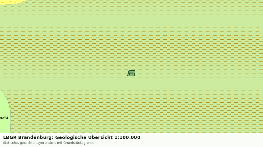 Statische Kartenansicht: LBGR Brandenburg: Geologische Übersicht 1:100.000