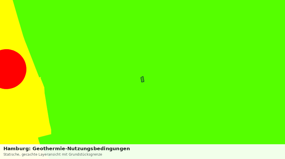 Statische Kartenansicht: Hamburg: Geothermie-Nutzungsbedingungen