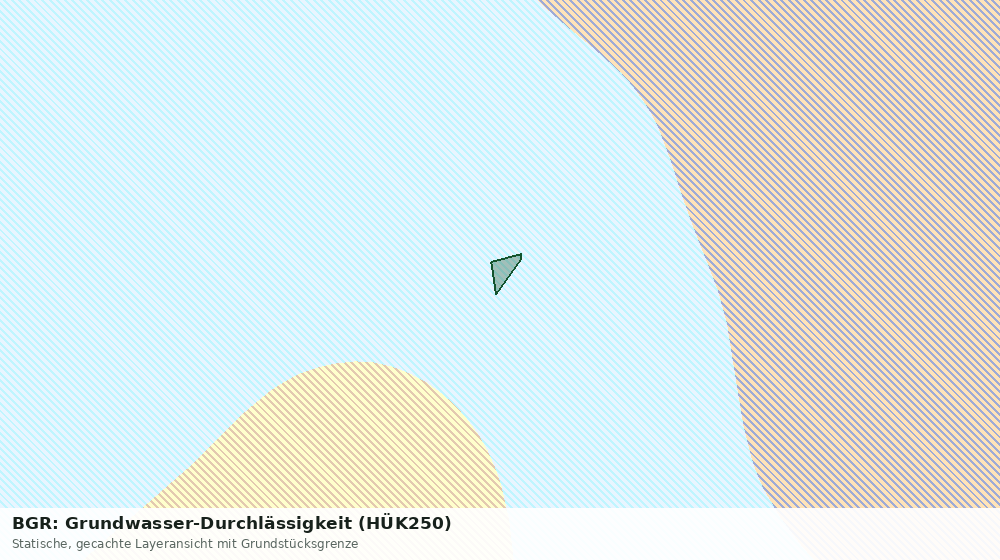 Statische Kartenansicht: BGR: Grundwasser-Durchlässigkeit (HÜK250)