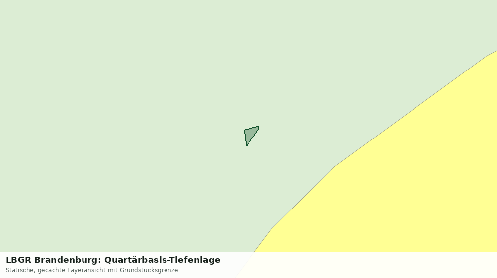 Statische Kartenansicht: LBGR Brandenburg: Quartärbasis-Tiefenlage