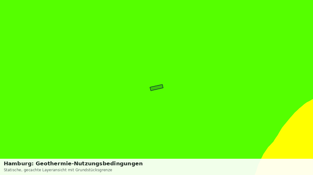 Statische Kartenansicht: Hamburg: Geothermie-Nutzungsbedingungen