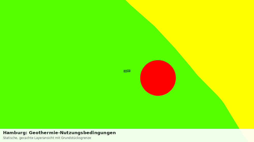 Statische Kartenansicht: Hamburg: Geothermie-Nutzungsbedingungen