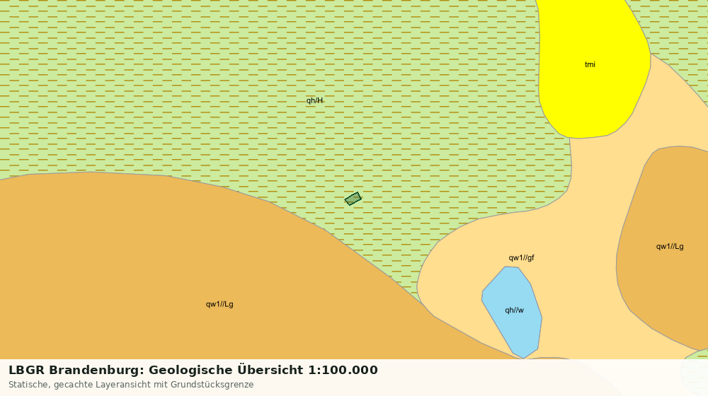 Statische Kartenansicht: LBGR Brandenburg: Geologische Übersicht 1:100.000