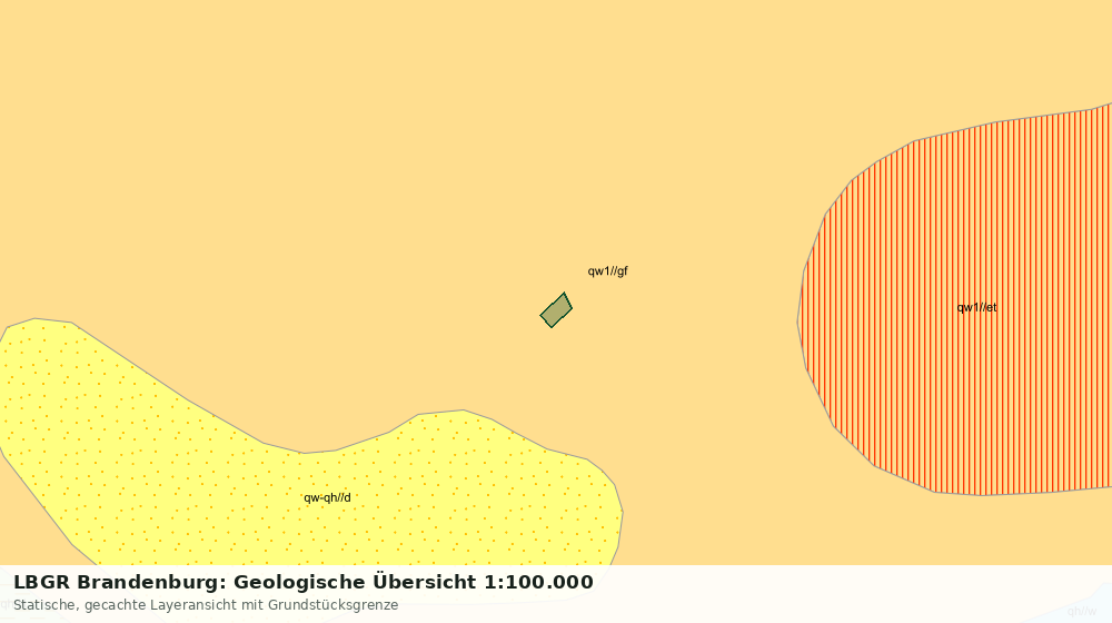 Statische Kartenansicht: LBGR Brandenburg: Geologische Übersicht 1:100.000