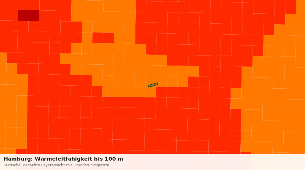 Statische Kartenansicht: Hamburg: Wärmeleitfähigkeit bis 100 m