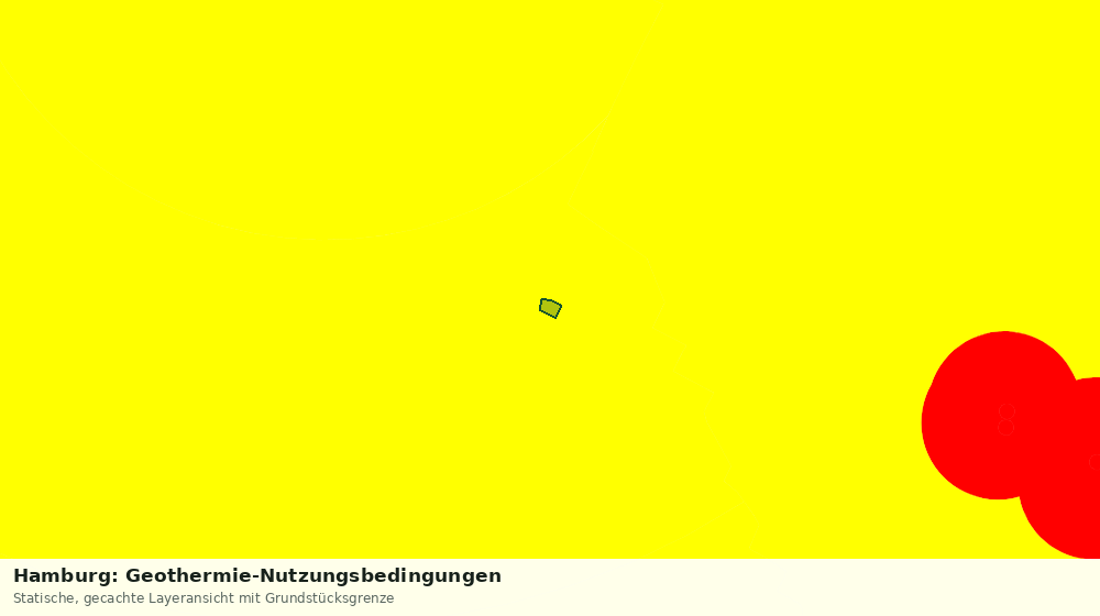 Statische Kartenansicht: Hamburg: Geothermie-Nutzungsbedingungen