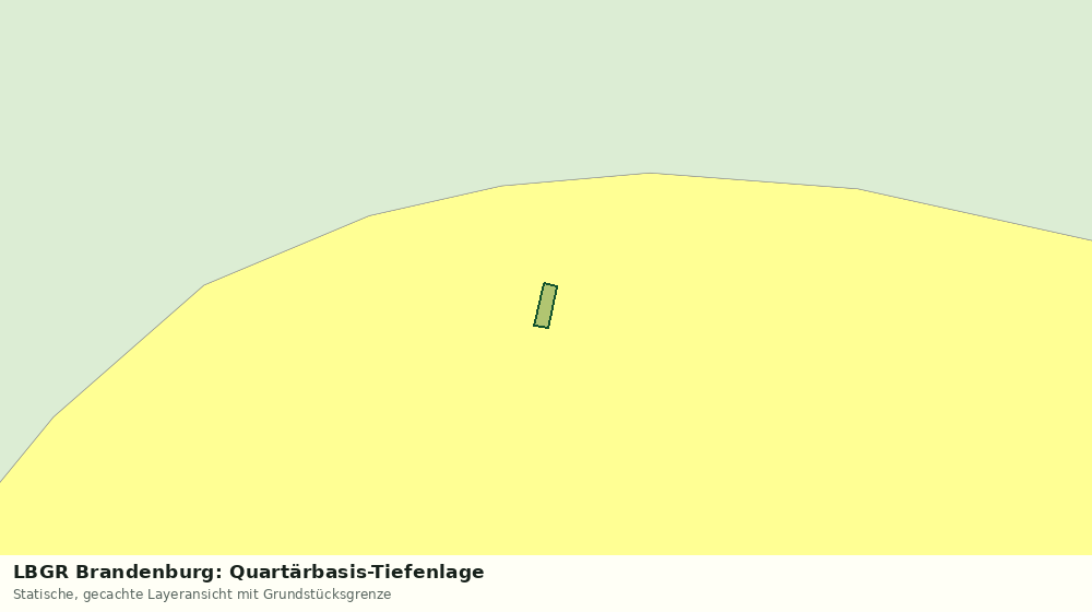 Statische Kartenansicht: LBGR Brandenburg: Quartärbasis-Tiefenlage