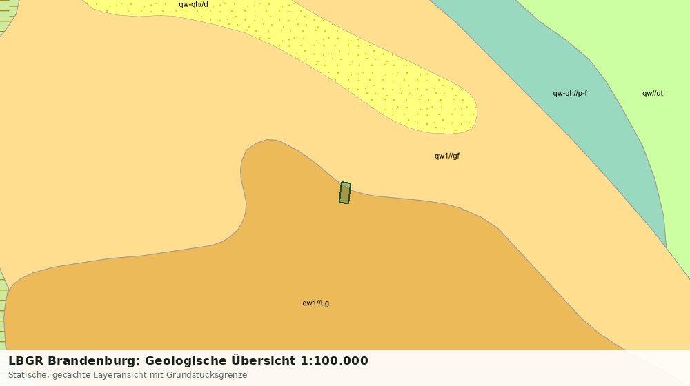 Statische Kartenansicht: LBGR Brandenburg: Geologische Übersicht 1:100.000