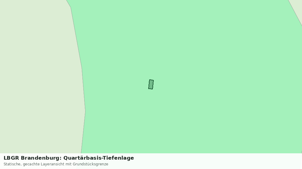 Statische Kartenansicht: LBGR Brandenburg: Quartärbasis-Tiefenlage
