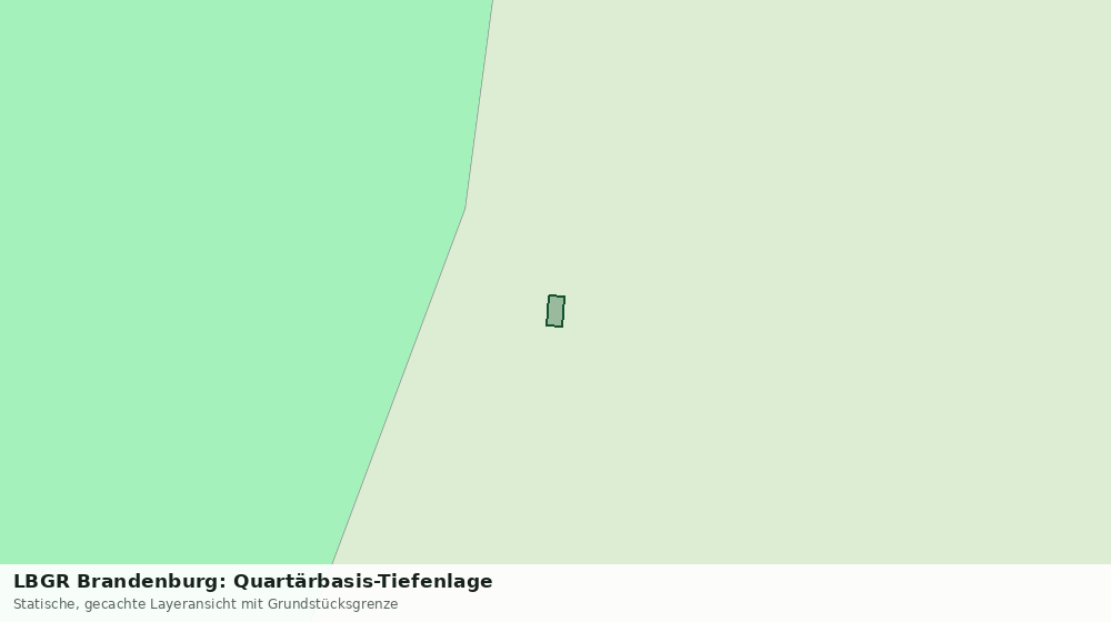 Statische Kartenansicht: LBGR Brandenburg: Quartärbasis-Tiefenlage