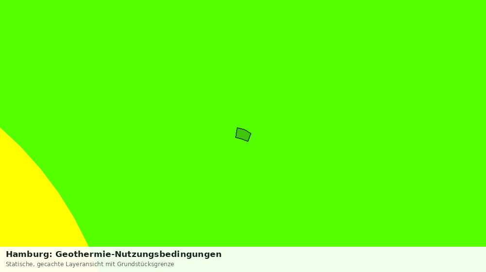 Statische Kartenansicht: Hamburg: Geothermie-Nutzungsbedingungen
