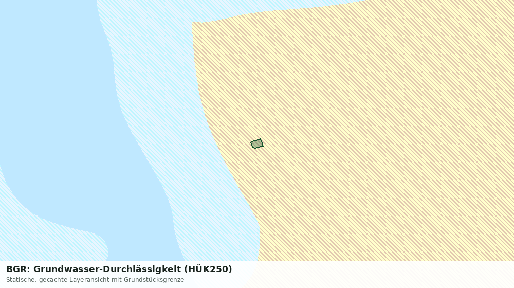 Statische Kartenansicht: BGR: Grundwasser-Durchlässigkeit (HÜK250)