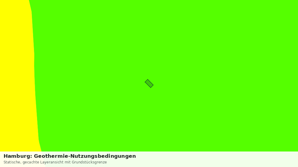 Statische Kartenansicht: Hamburg: Geothermie-Nutzungsbedingungen