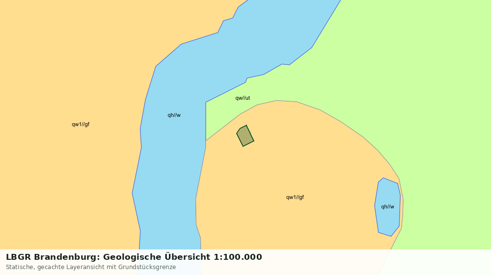 Statische Kartenansicht: LBGR Brandenburg: Geologische Übersicht 1:100.000