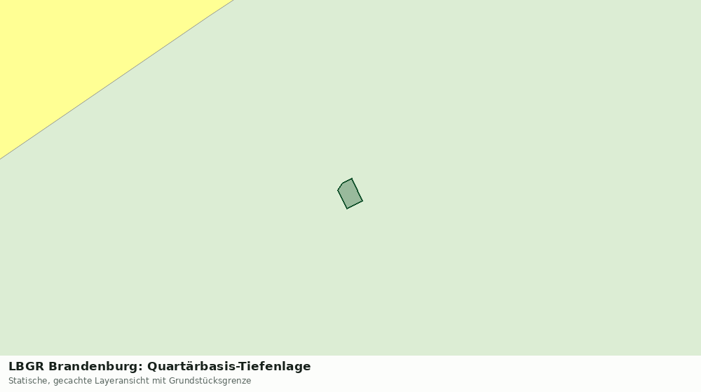 Statische Kartenansicht: LBGR Brandenburg: Quartärbasis-Tiefenlage