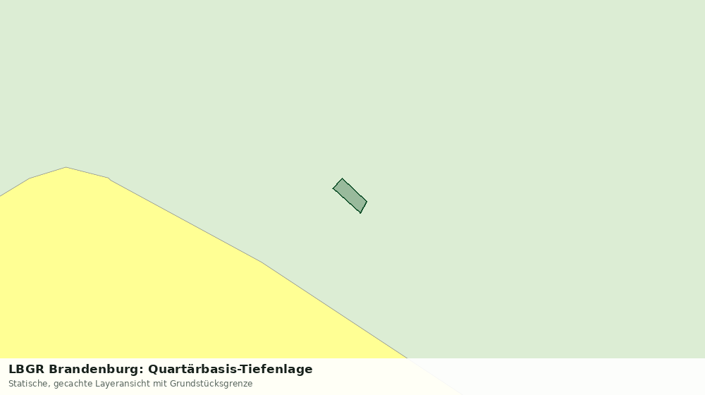Statische Kartenansicht: LBGR Brandenburg: Quartärbasis-Tiefenlage