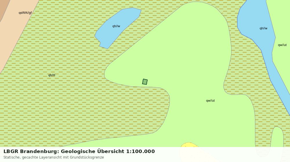 Statische Kartenansicht: LBGR Brandenburg: Geologische Übersicht 1:100.000