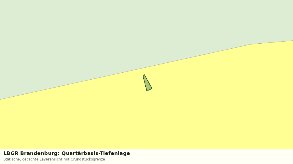 Statische Kartenansicht: LBGR Brandenburg: Quartärbasis-Tiefenlage