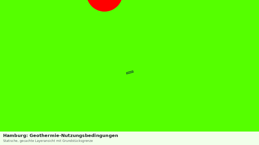 Statische Kartenansicht: Hamburg: Geothermie-Nutzungsbedingungen