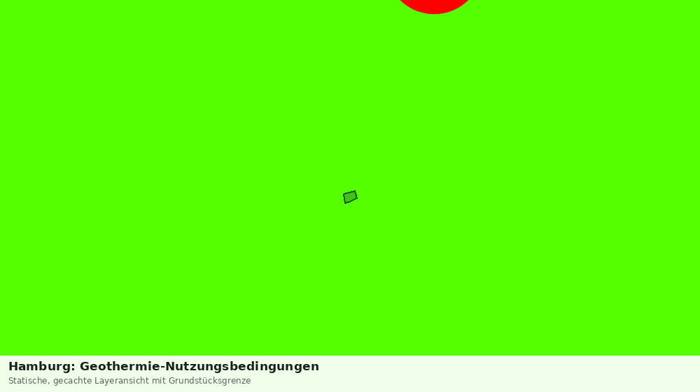 Statische Kartenansicht: Hamburg: Geothermie-Nutzungsbedingungen
