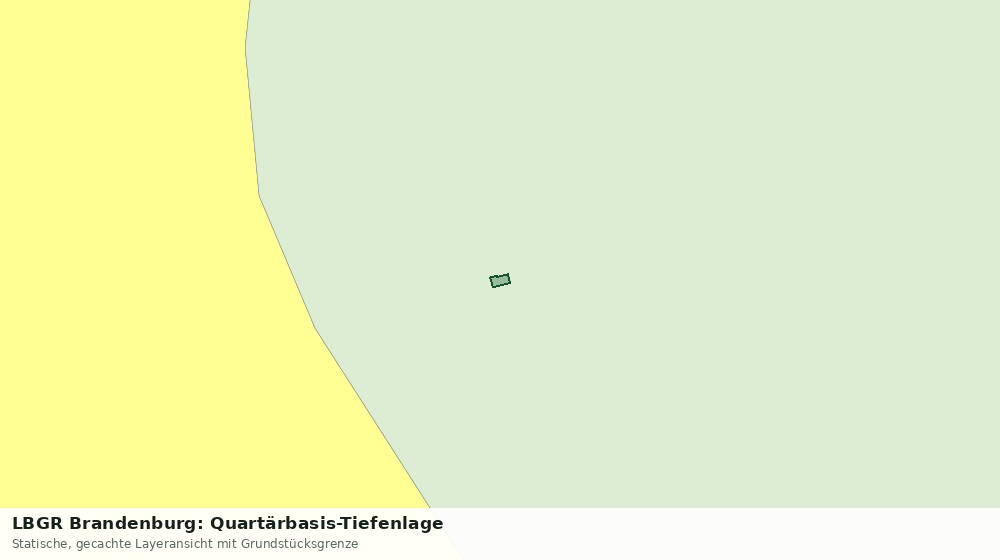 Statische Kartenansicht: LBGR Brandenburg: Quartärbasis-Tiefenlage