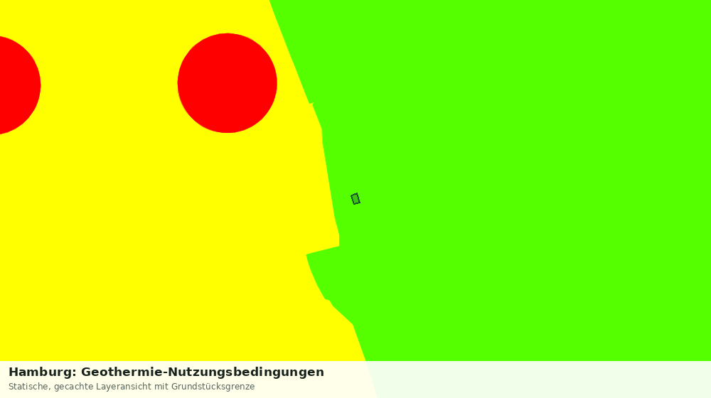 Statische Kartenansicht: Hamburg: Geothermie-Nutzungsbedingungen