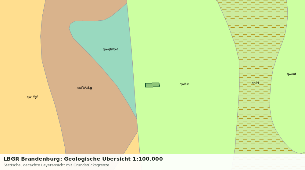 Statische Kartenansicht: LBGR Brandenburg: Geologische Übersicht 1:100.000