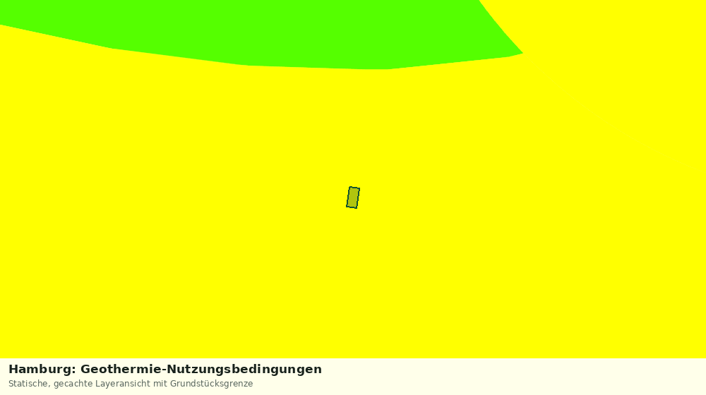 Statische Kartenansicht: Hamburg: Geothermie-Nutzungsbedingungen