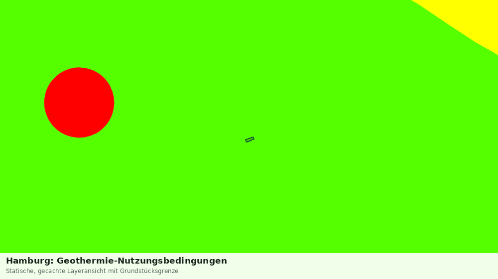 Statische Kartenansicht: Hamburg: Geothermie-Nutzungsbedingungen