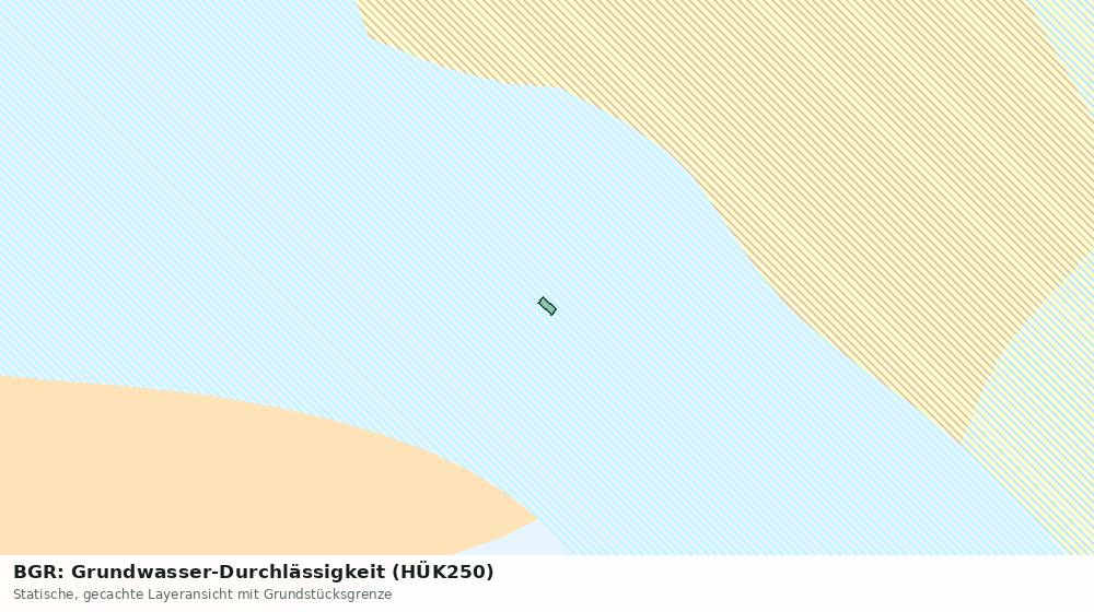 Statische Kartenansicht: BGR: Grundwasser-Durchlässigkeit (HÜK250)