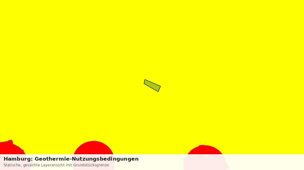 Statische Kartenansicht: Hamburg: Geothermie-Nutzungsbedingungen