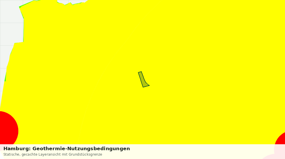 Statische Kartenansicht: Hamburg: Geothermie-Nutzungsbedingungen