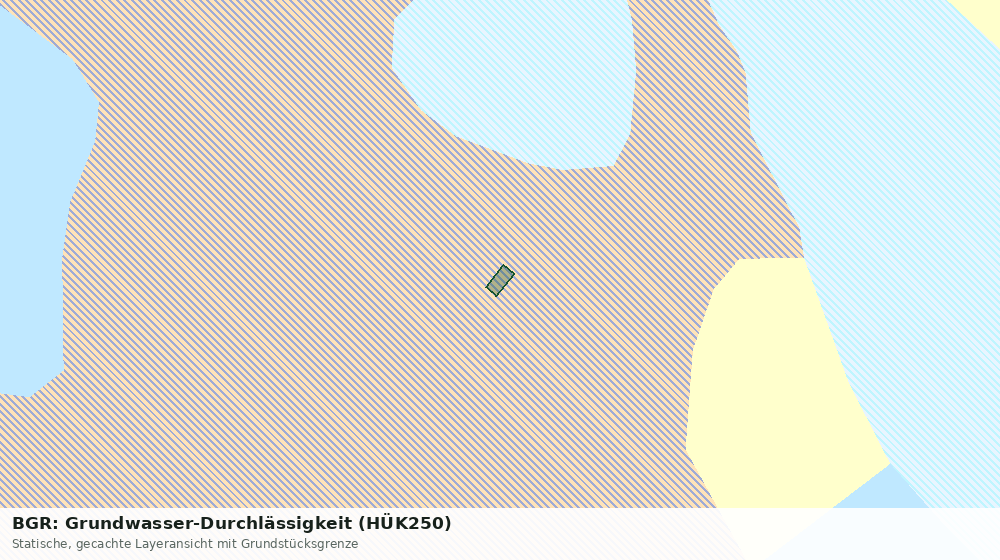 Statische Kartenansicht: BGR: Grundwasser-Durchlässigkeit (HÜK250)