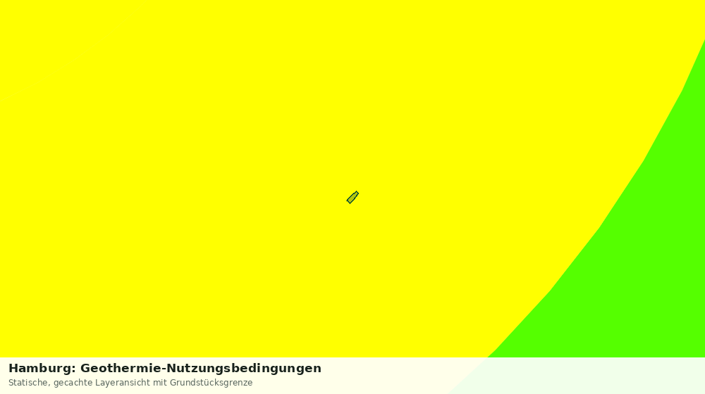 Statische Kartenansicht: Hamburg: Geothermie-Nutzungsbedingungen
