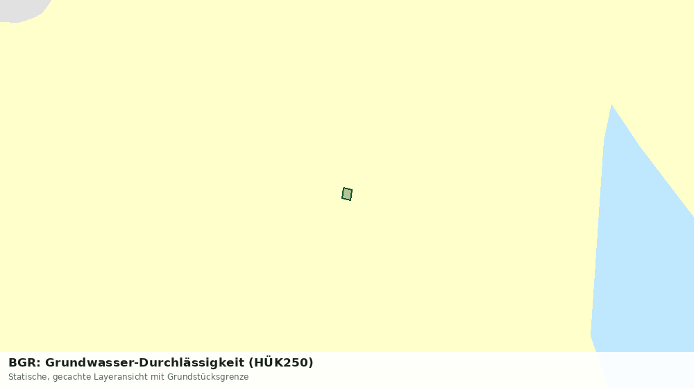 Statische Kartenansicht: BGR: Grundwasser-Durchlässigkeit (HÜK250)