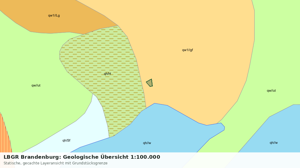 Statische Kartenansicht: LBGR Brandenburg: Geologische Übersicht 1:100.000