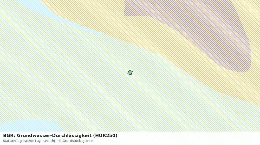 Statische Kartenansicht: BGR: Grundwasser-Durchlässigkeit (HÜK250)