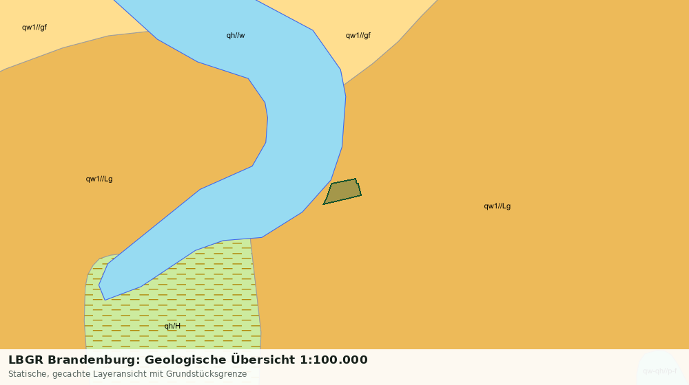 Statische Kartenansicht: LBGR Brandenburg: Geologische Übersicht 1:100.000