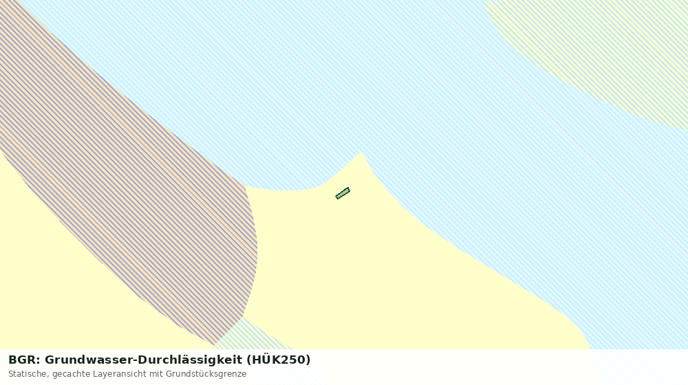 Statische Kartenansicht: BGR: Grundwasser-Durchlässigkeit (HÜK250)