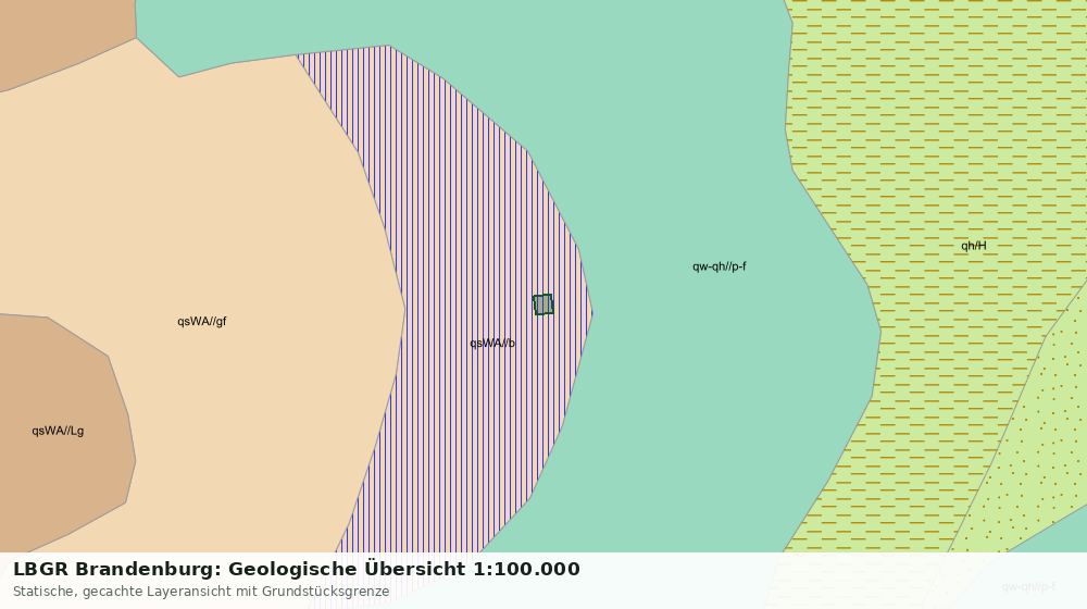Statische Kartenansicht: LBGR Brandenburg: Geologische Übersicht 1:100.000