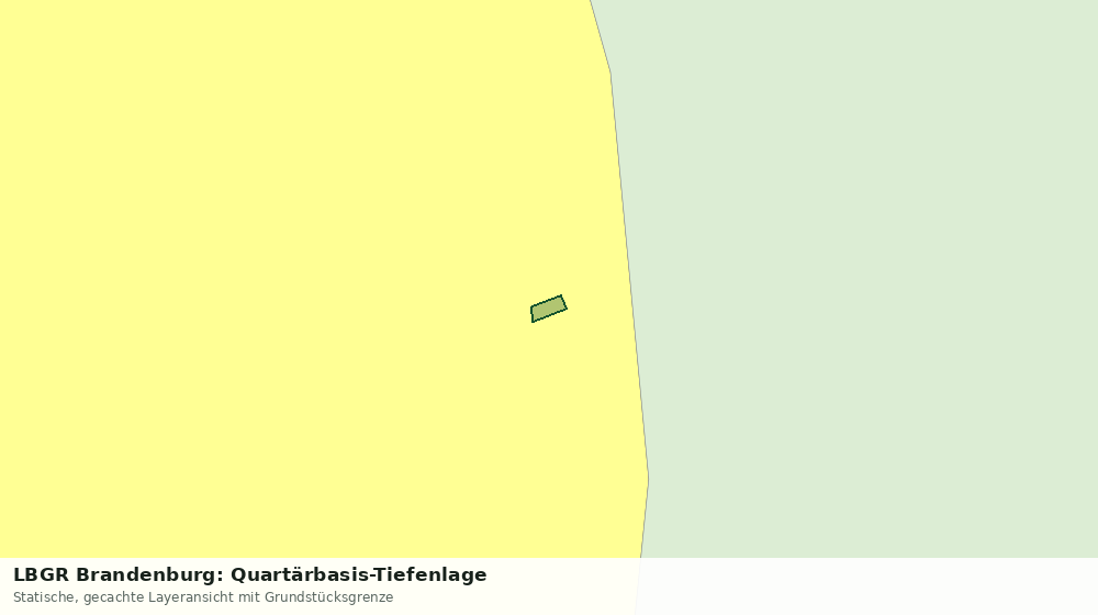 Statische Kartenansicht: LBGR Brandenburg: Quartärbasis-Tiefenlage