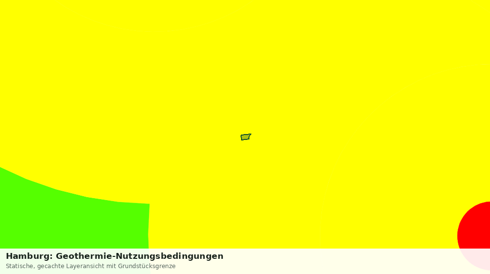 Statische Kartenansicht: Hamburg: Geothermie-Nutzungsbedingungen