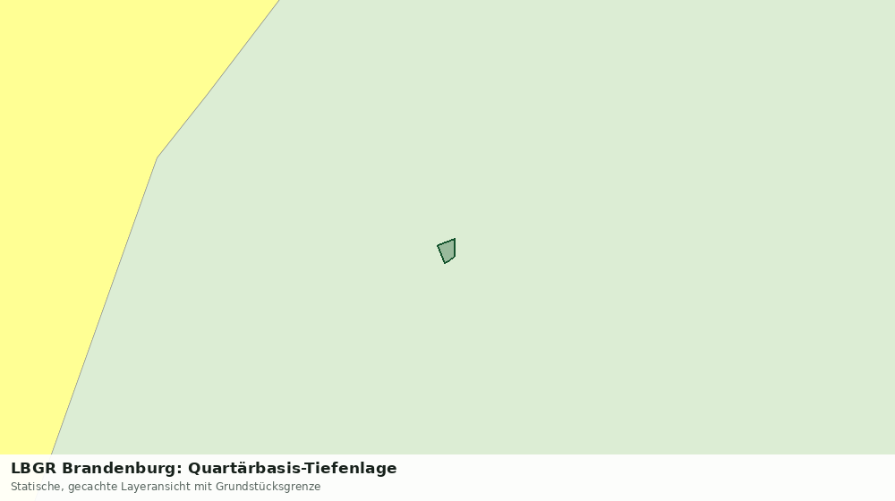Statische Kartenansicht: LBGR Brandenburg: Quartärbasis-Tiefenlage